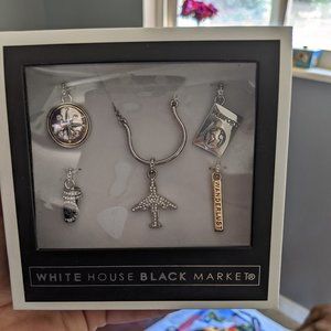 White House Black Market Charm Necklace Set